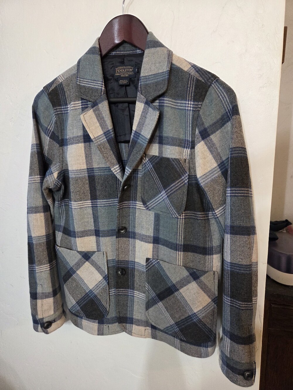 Pendleton Vintage Plaid Blazer